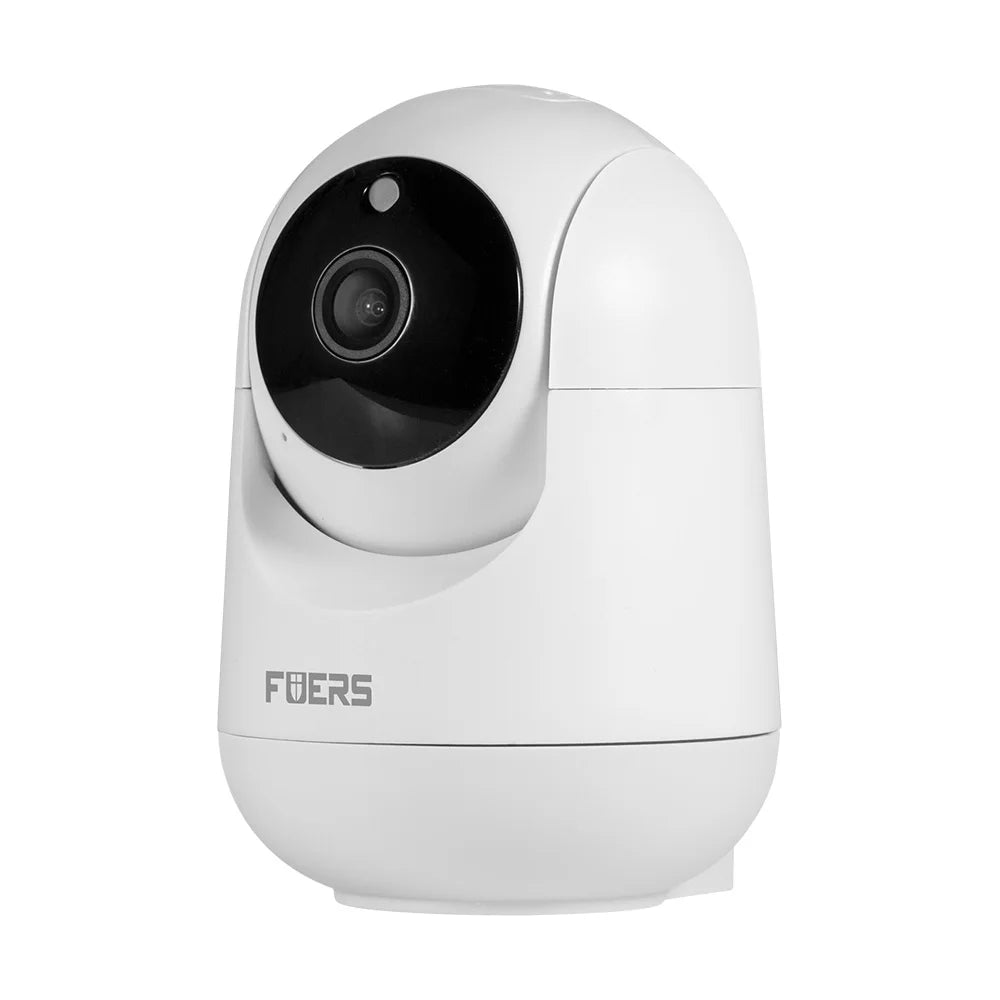 The Fuers 5MP WiFi Camera is a smart home indoor surveillance camera with automatic tracking and AI detection.